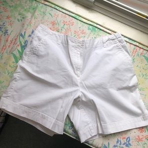 Talbots White Shorts 14 New
